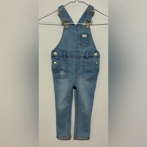7 for All Mankind Denim Overalls. Baby Toddler Overalls  Size 24 months - Picture 1 of 10